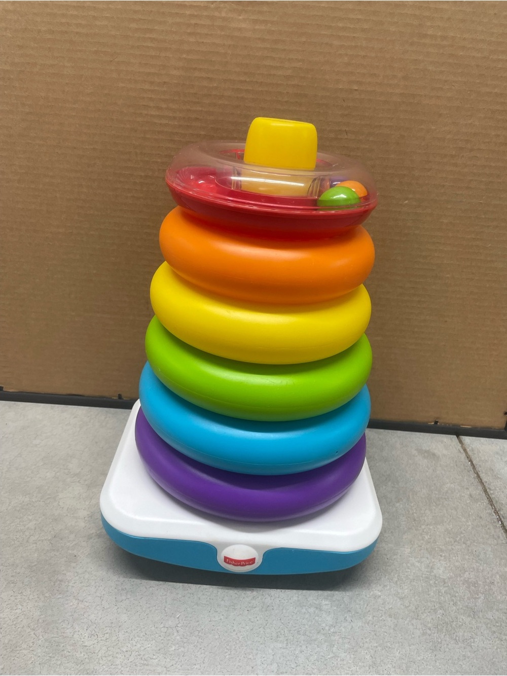 Fisher-Price Rainbow Stacking Rings Toy - Multicolor
